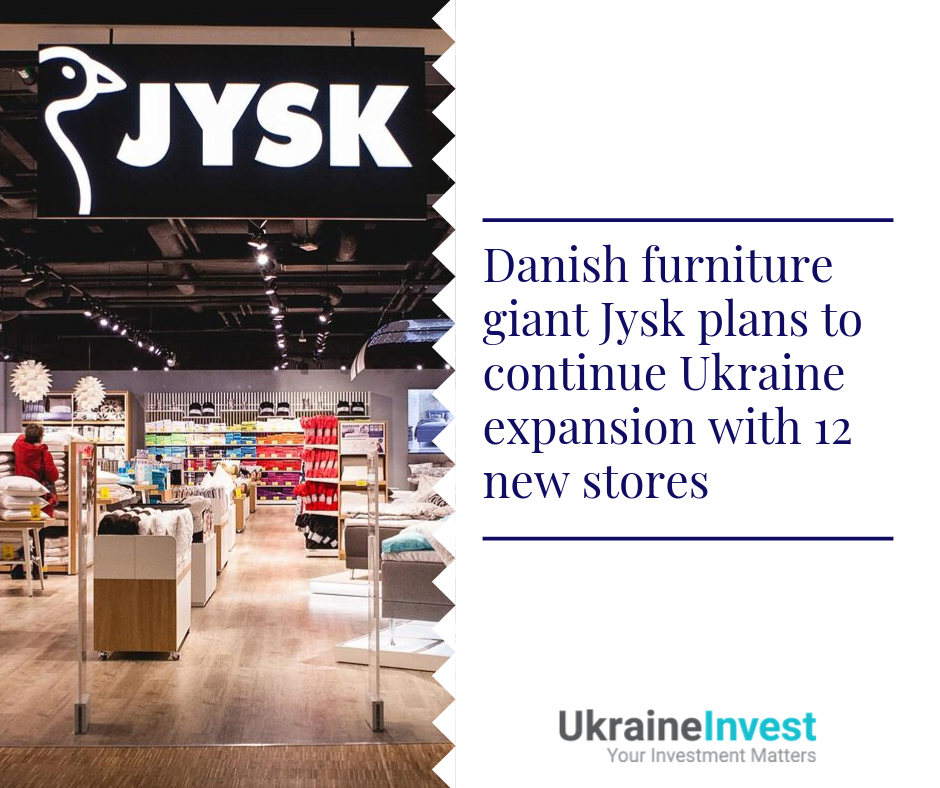 Jysk plans to open 12 new stores in Ukraine