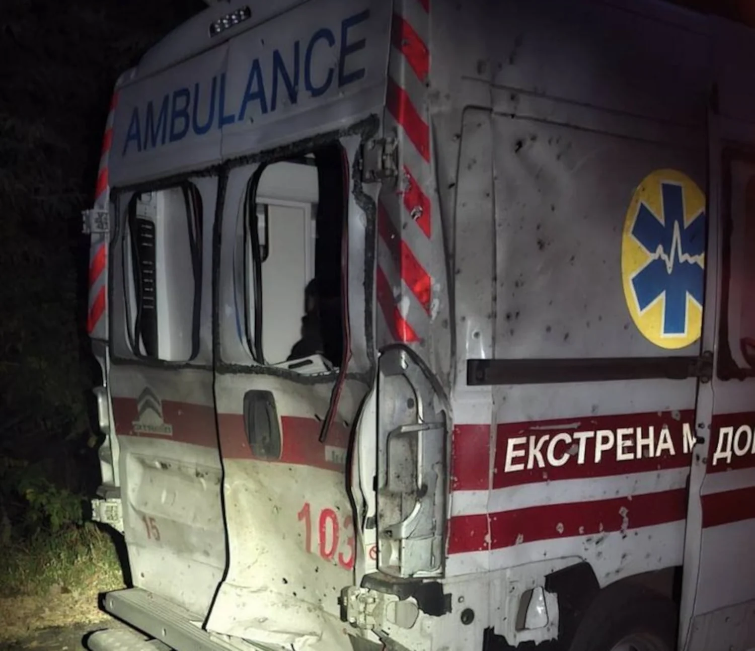 russians attacked an ambulance in the Sumy region