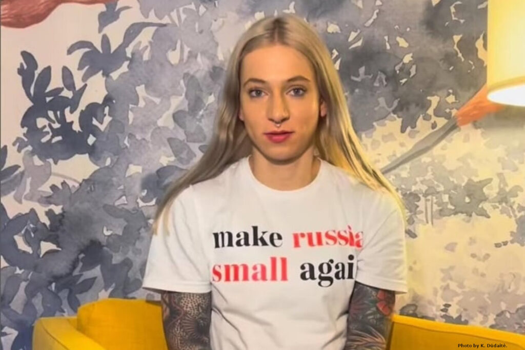 “Make russia small again”. Lithuanian athlete disqualified from the World Championships because of her T-shirt