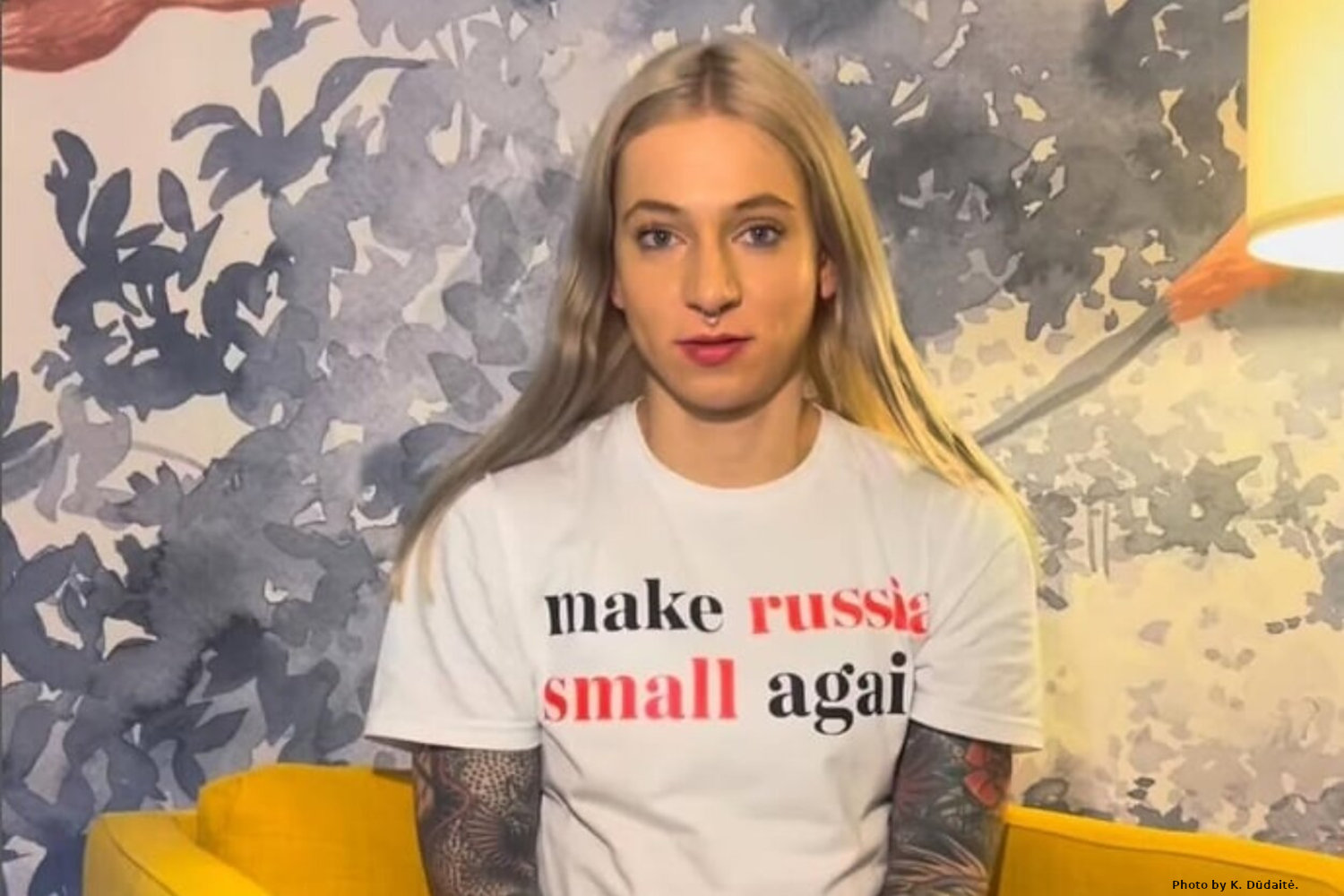 "Make russia small again". Lithuanian athlete disqualified from the World Championships because of her T-shirt