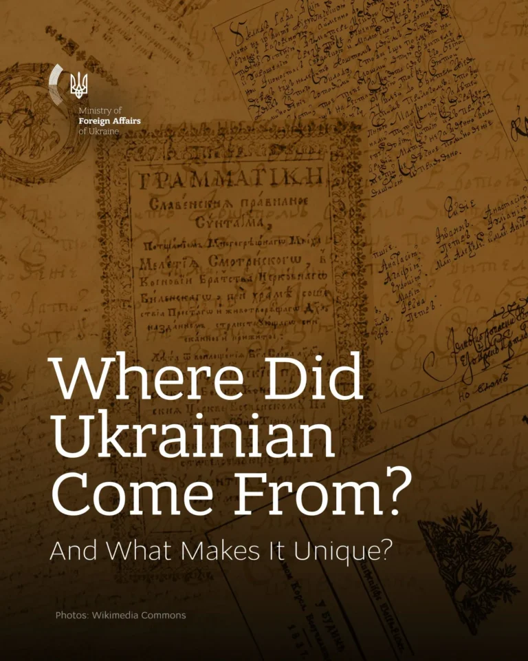 Origins and evolution of Ukrainian language through the centuries