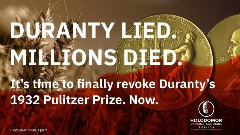 The truth needs not only witnesses, but also defenders. Strip Walter Duranty of his Pulitzer Prize