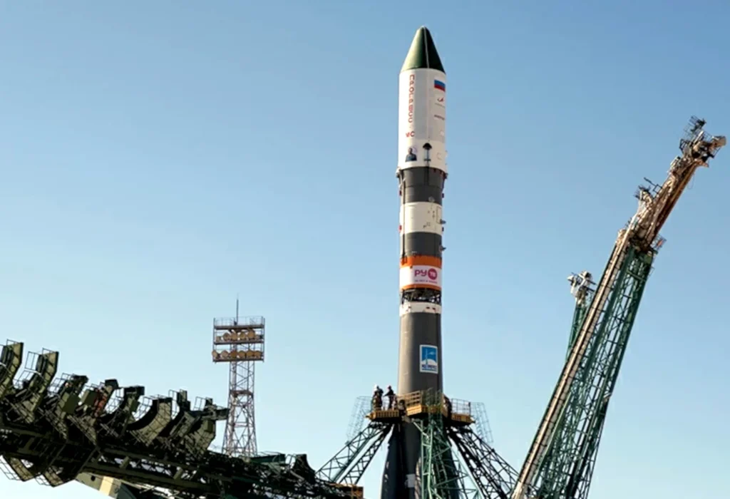 russia’s state space corporation began placing ads on rockets, as russia’s space program scrambles for funding