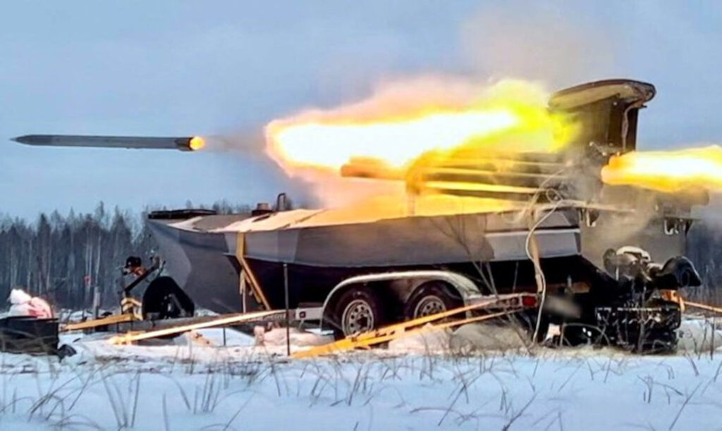 Ukrainian naval drones, equipped with rocket launchers, attacked russian positions on Kinburn spit [video]
